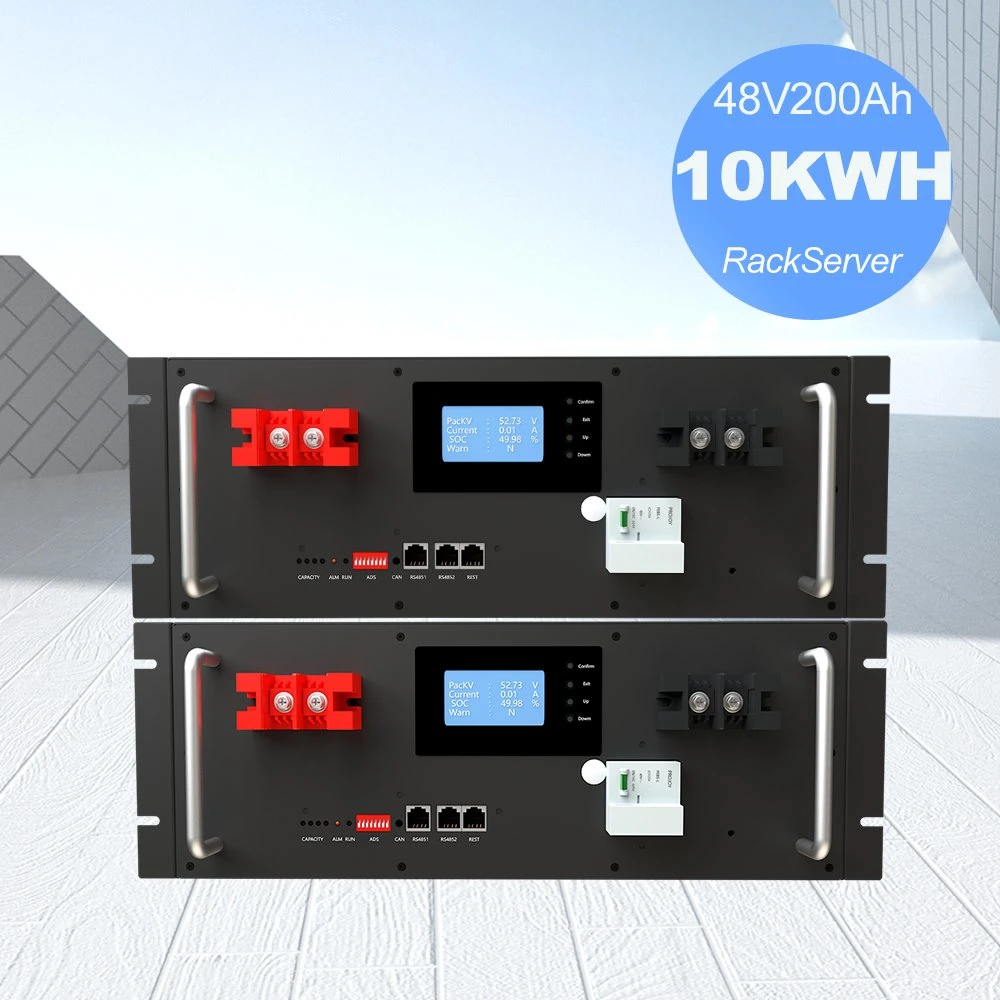 Nuevo Sistema Energético 5kw montada en rack de 10kw Batería de litio Baterías LiFePO4