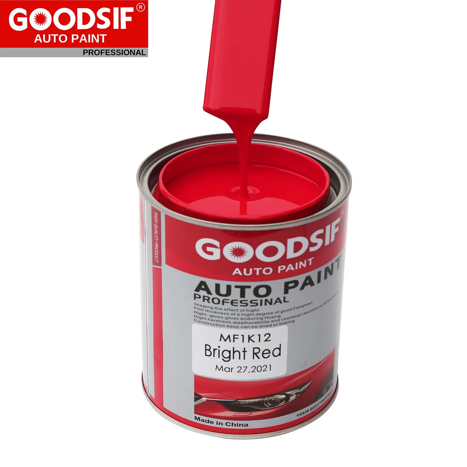 Automotive Refinish Paint Factory Precio estable calidad 1K Violet Basecoat Auto 2K Clear Coat Pintura acrílica para coche