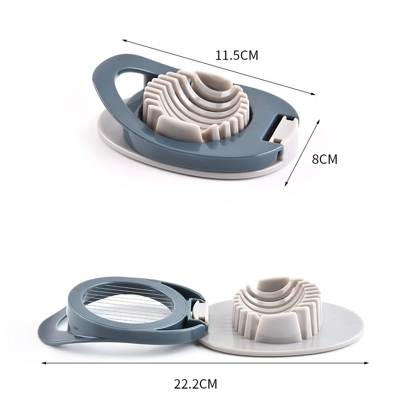Пластиковые вареные яйца резательное оборудование, вырезать клин срез мягких фруктов, овощей резательное оборудование многофункциональный яйцо резак пресс-Flower края кухонные инструменты Esg17162