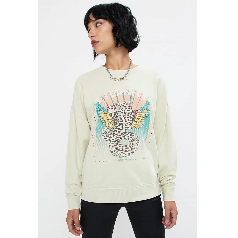 Women Pullover Printed Sweatshirts Top