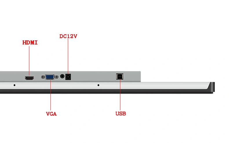 La fábrica de 21,5 pulgadas condensador Wall-Mounted industrial IP65 Pantalla táctil pantalla táctil del dispositivo comercial integrado