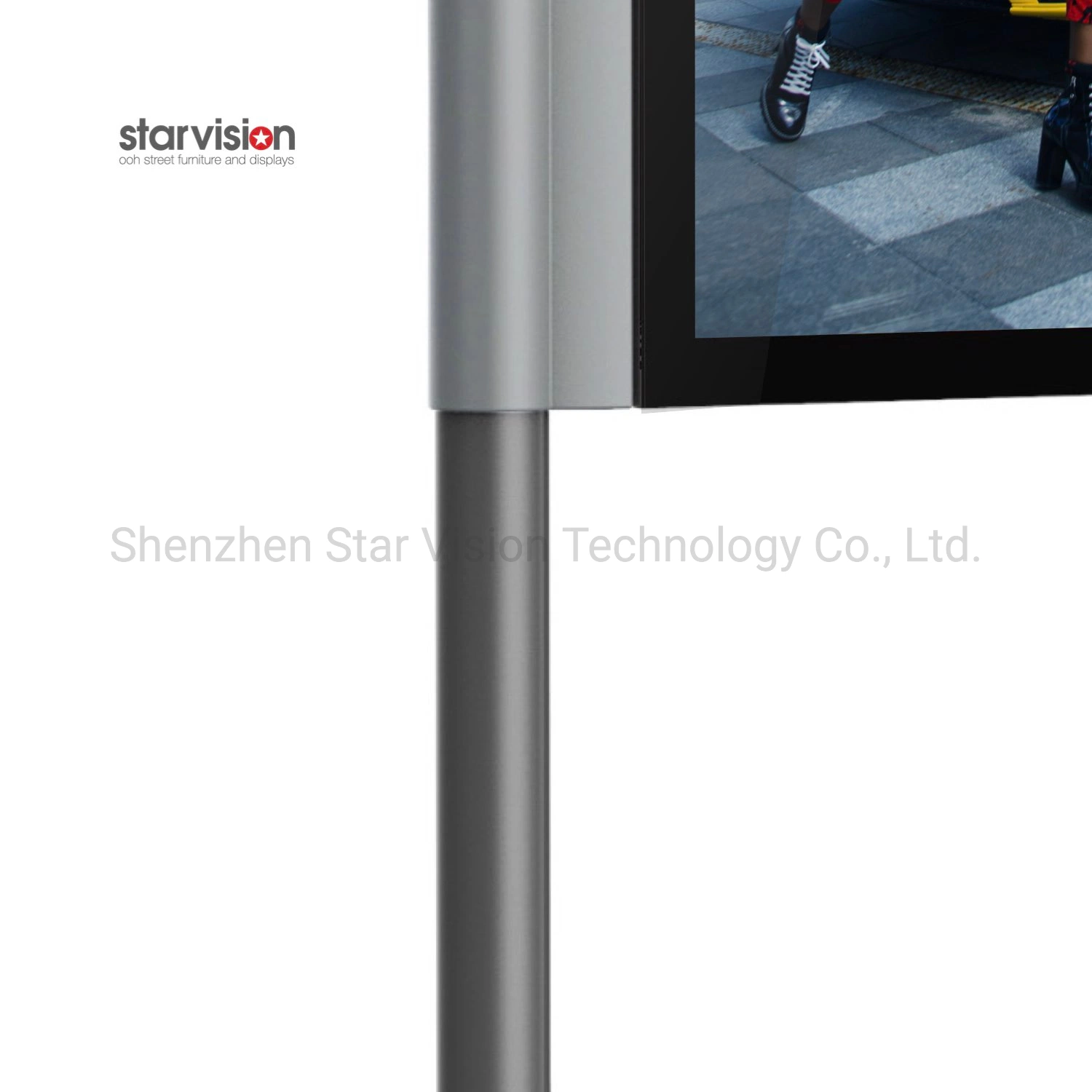 Outdoor-Stativständer Dual Sided SMD P3,91 LED Poster Bildschirm Für Street