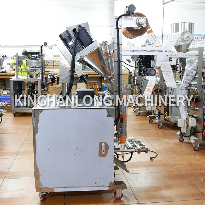 Kinghanlong Computer Automatic Weight Vffs 4 Side Seal Powder Form Fill Seal Wrapping Flow Packaging Packing Filling Sealing Machine