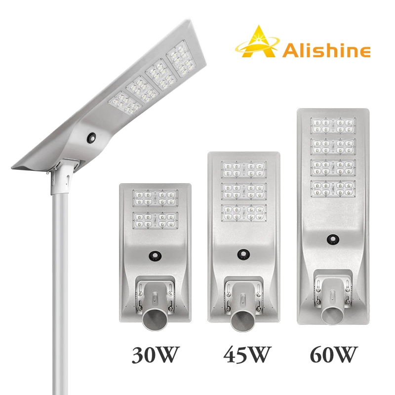 Waterproof 12V Solar 190lm/W Aluminum Integrated 45W LED Street Light