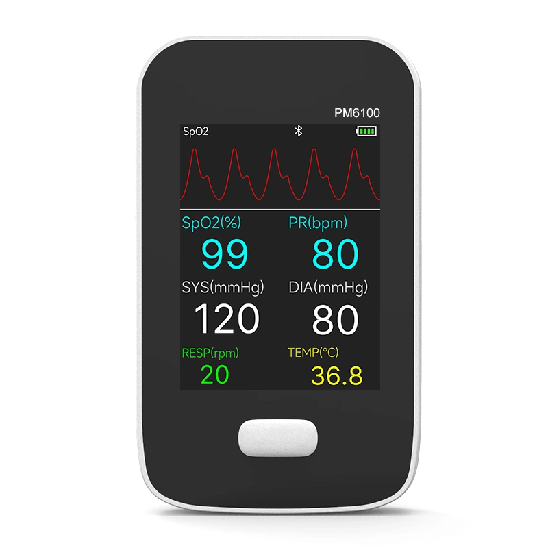 Berry Pm6100 Medical Poetable Small and Ambulance Car Mini Multiparameter with APP Patient Monitor