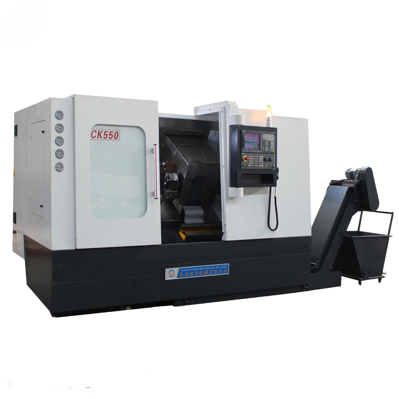 Tck50 Tck550 Ck50 Ck50L Small and Big Metal CNC Turning Center with Milling Automatic Slant Bed CNC Lathe with Power Tool Turret