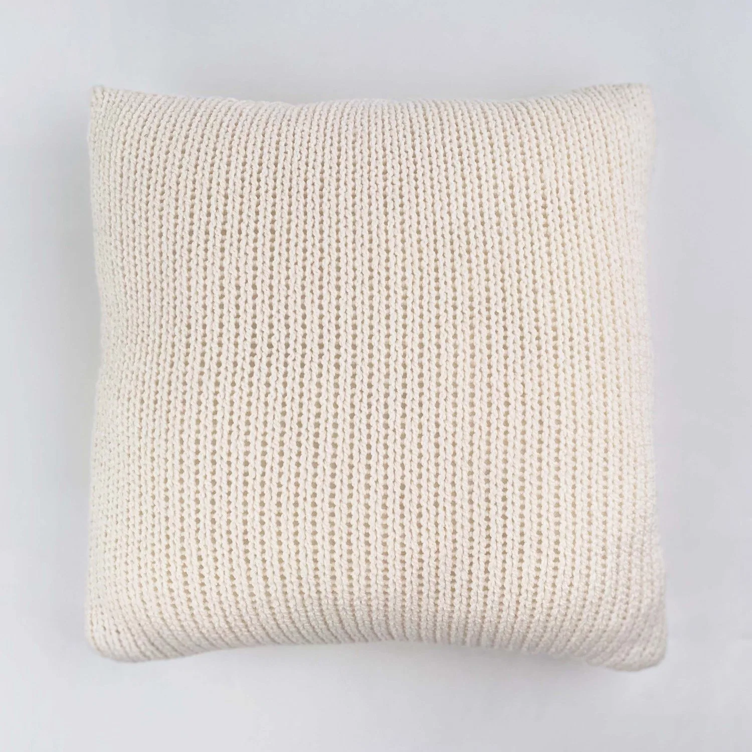 Knit Decorative Throw Pillow Cover Cable Knit Braide Sweater Square Warm Pillowcase Cover for Couch Bed Home Accent 24"X24"Inch Decor Cushion