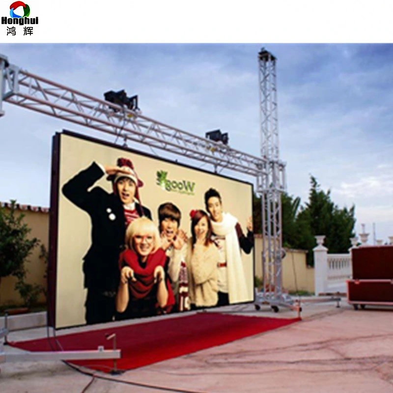 500*500mm Rental Die Casting Aluminum Cabinet P4.81 Outdoor Full Color LED Screen