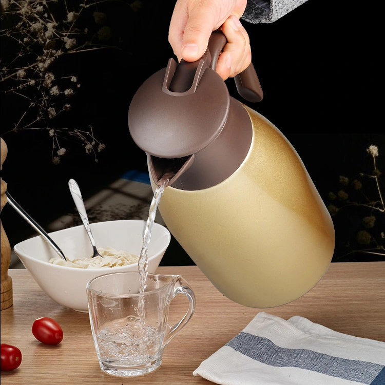 Jeu de thé chinois Pot Thermos en acier inoxydable ballon bouteille d'eau isotherme verseuse avec poignée