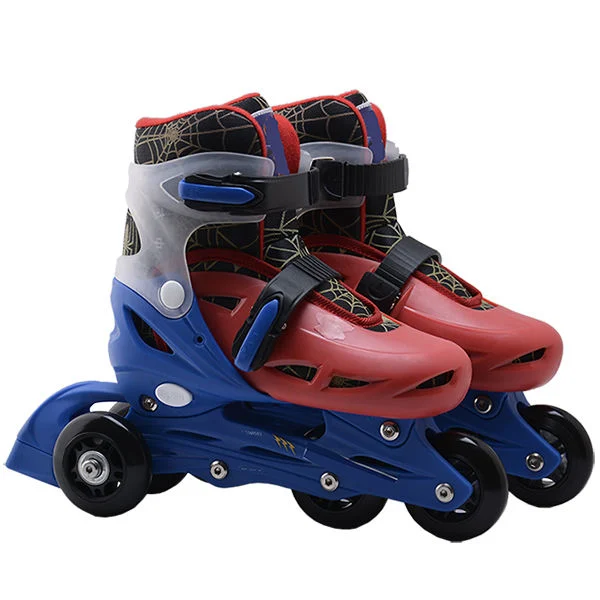 Professional en línea patines y Skateshoes intermitente y Rollerskates for Kids Patines Sólo negro de Plástico PP