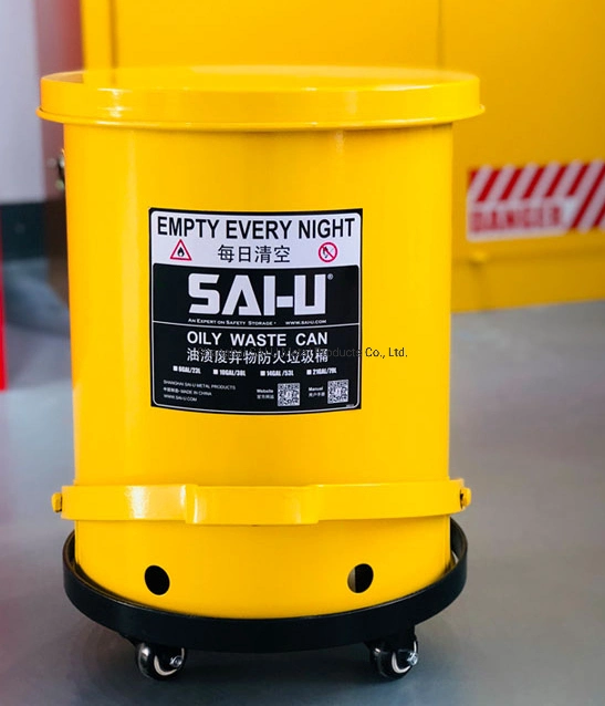 Sai-U Fireproof оцинкованная сталь мусорный ящик Школа лабораторного оборудования Университетская мебель 14 гал. / 52.9л