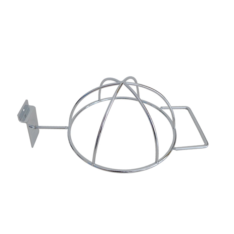 Chrome Metal Hat Rack Slatwall Cap Rack for Sale