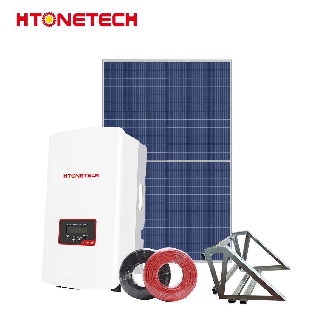 Htonetech Solar Power Inverter System Transparent Agriculture Solar Panels Original Factory 500W 800W 1000W 1500W 2000W 240V on Grid Solar Energy System