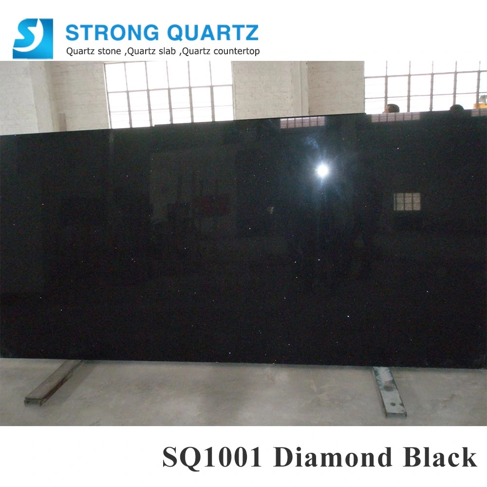 Black Diamond /Steller/Mirror Quartz Stone Vanitytop