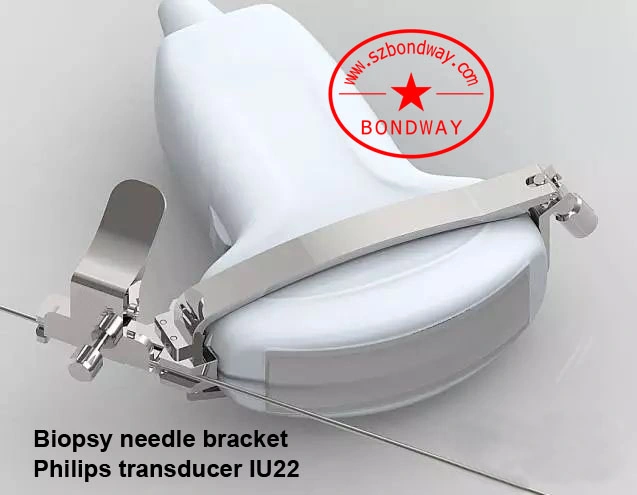 Aguja de biopsia Guía para el transductor de Mindray 2p2 (s) 2p2p P4-2 (s) P4-2E P4-2ne Sp5-1s Sp5-1e Sps-1U, los equipos de biopsia, el adaptador de la biopsia del transductor de ultrasonidos