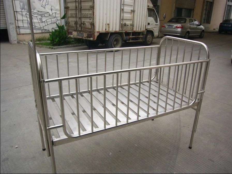 Hospital Cheap Stainless-Steel Flat Children Medical Bed Price (THR-CB12)