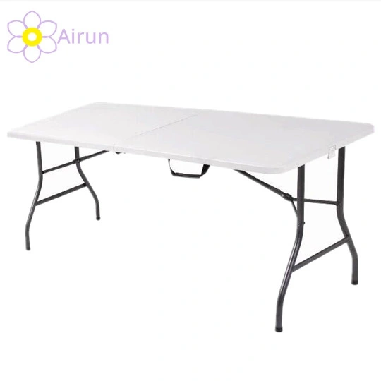 Wholesale/Supplier Outdoor Garden Furniture 6FT X 2.4FT Rectangle White Outdoor Plastic HDPE Folding Foldable Table for Parites Events Wedding