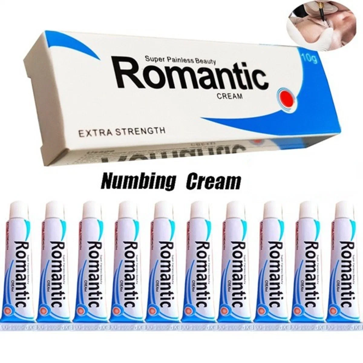 Tattoo Romantic Super Anesthetic Numbing Cream Before Painless Permanent Makeup Supply