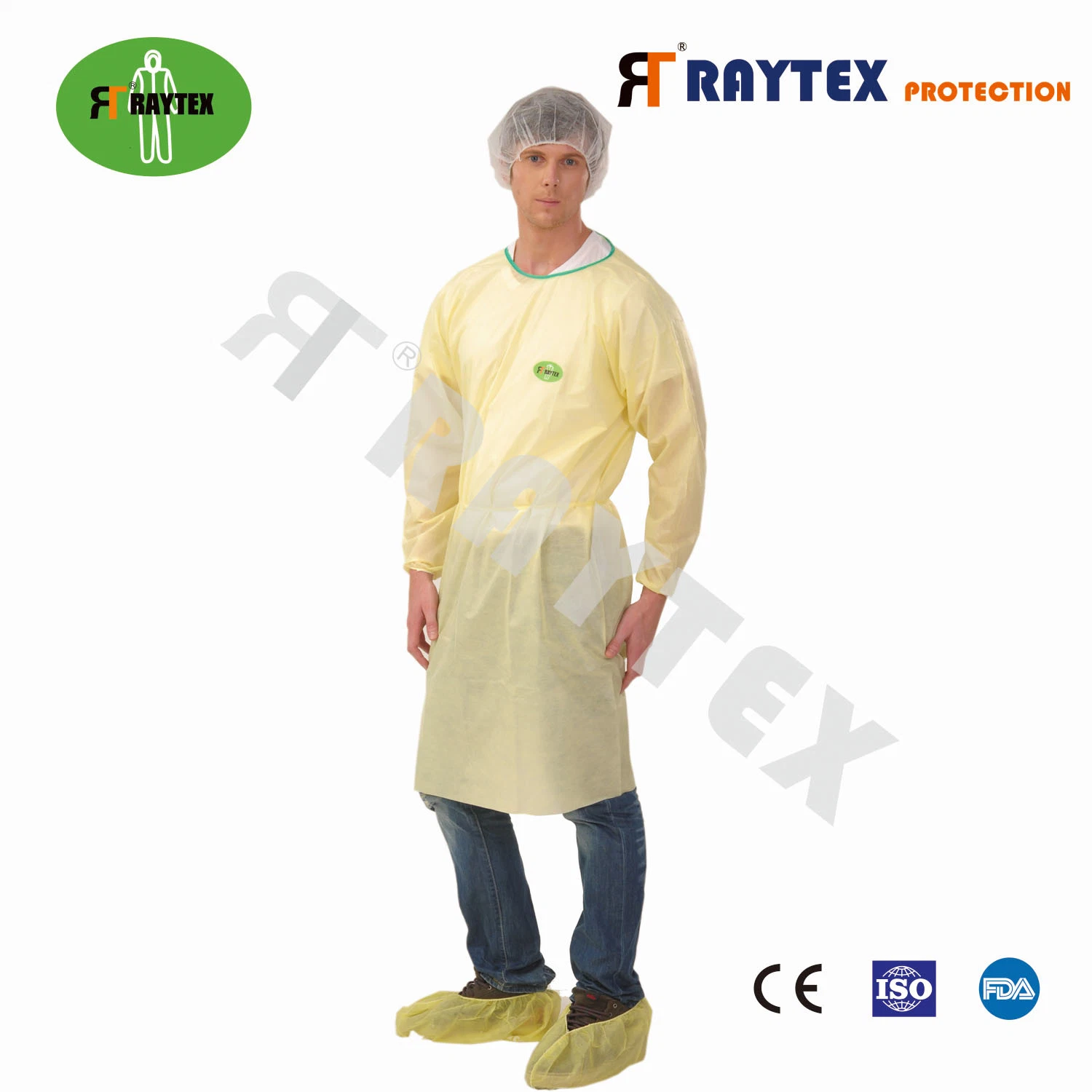 Пользовательские Non-Sterile Manufactor Wholesale/Suppliers PP+PE ткани платье большим отверстием Gowns медицинского учреждения