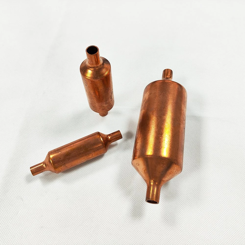 Pipe Fittings Copper Muffler Refrigeration Spare Parts for Refrigerant Transmission