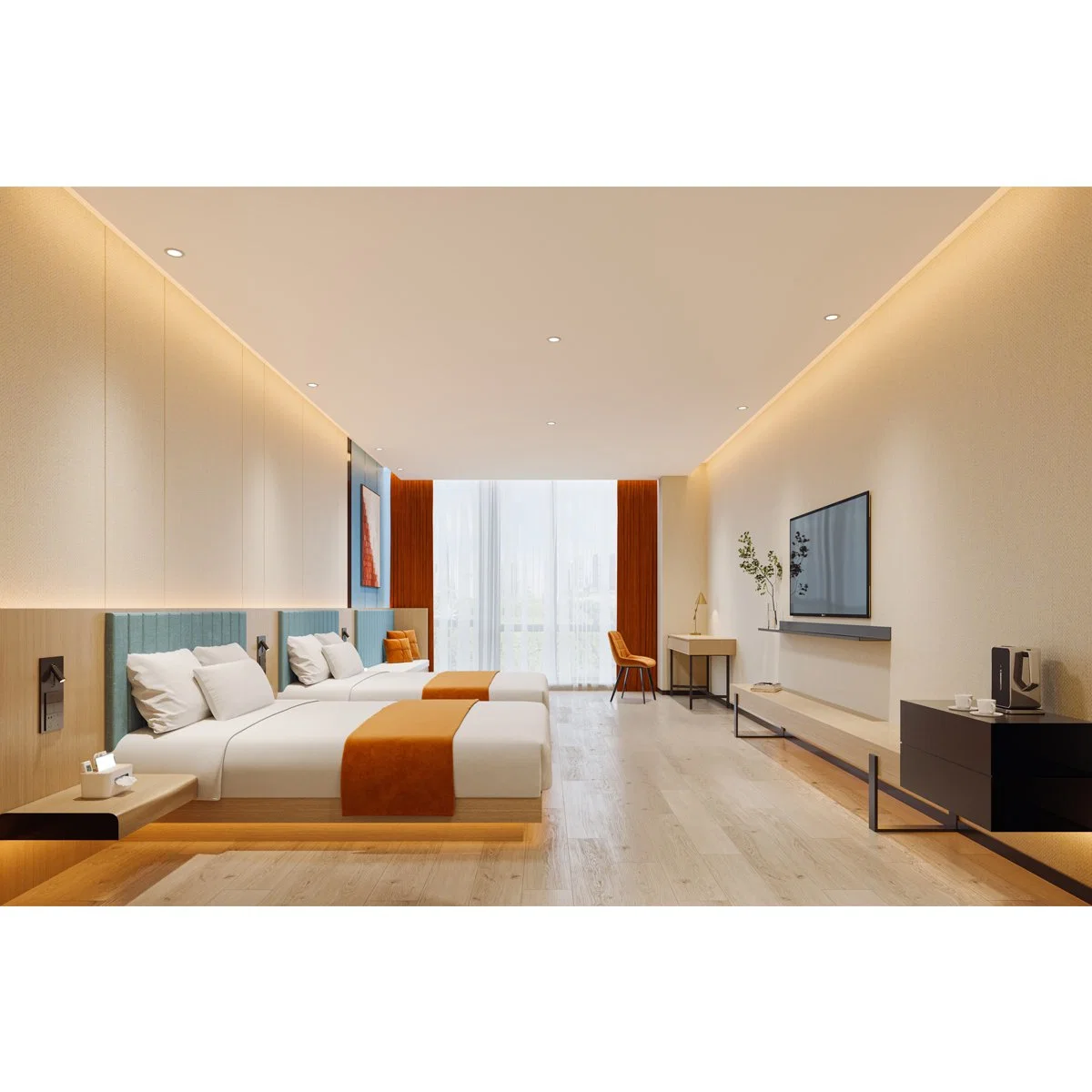 Guangdong Customize Fabrik Großhandelspreis Hospitality Suite Zimmer und Brett Möbel