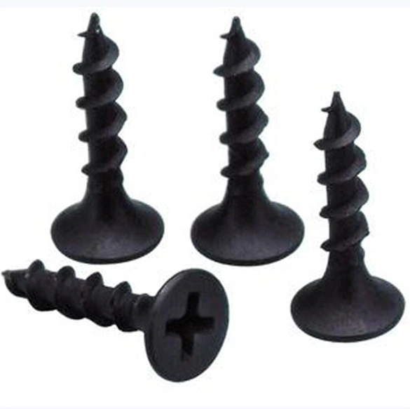 Factory Manufacture Black Phosphated Trumpet Head Drywall Screws for Gypsum Board