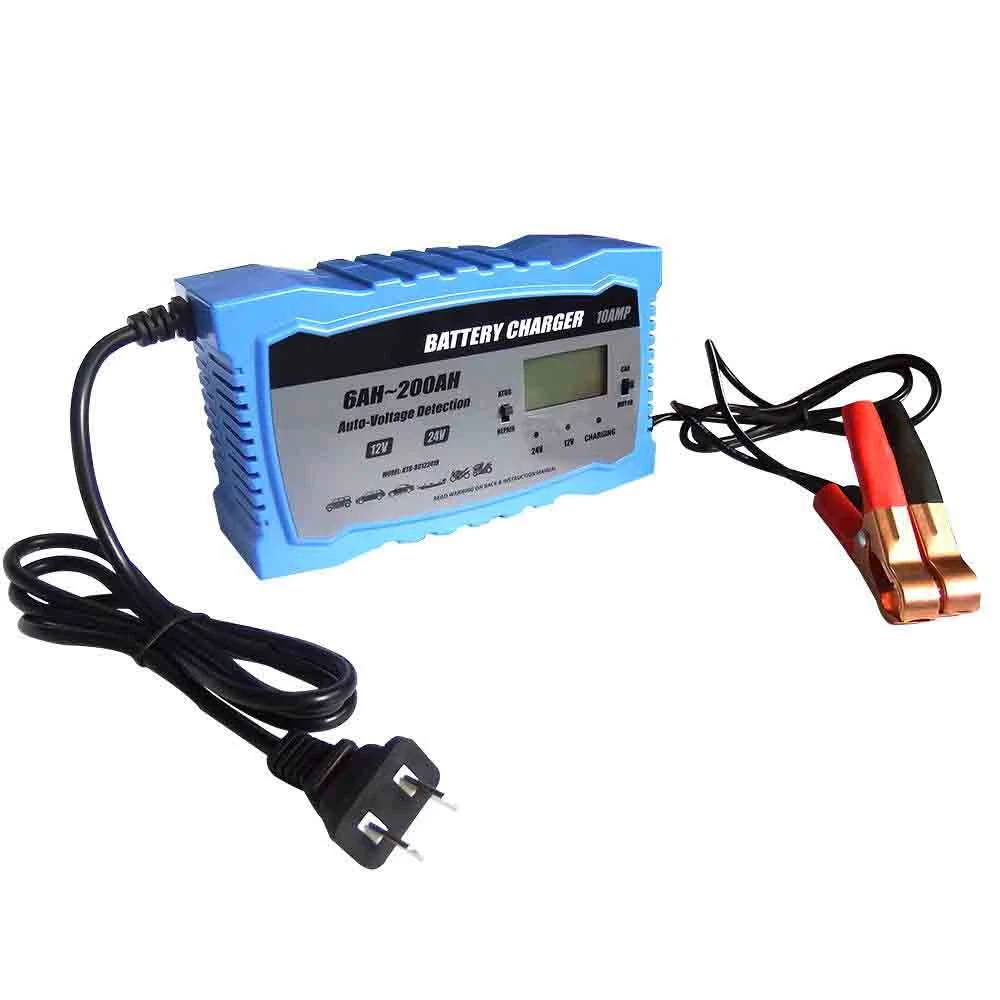 12V Mobile 2A Car for 6V Electrolyte 15ah EU Stock Clamp 5 Way Liion Invertor with 20V and Adjustable 24V Boats Battery Charger