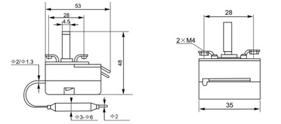 50-250 Grad Celsius Kapillarthermostat - Einstellbarer Temperaturregler für Gefrierschrank Für Fritteuse Mit Klimaanlage