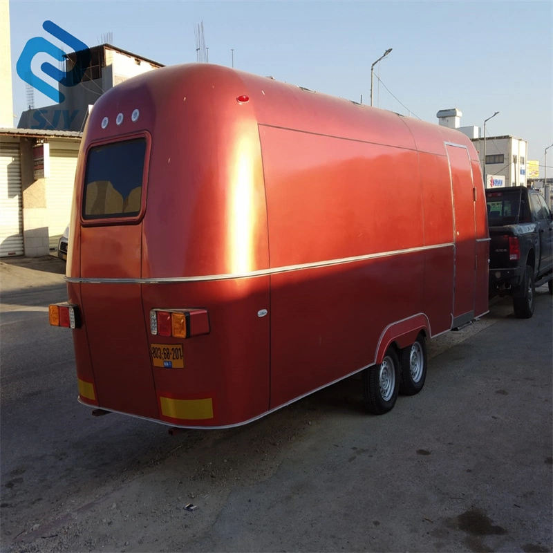 Latest Design Superior Quality Fully Equipped Mobile Kitchen Food Truck Trailer Customized Restaurant Furniture Fiberglass