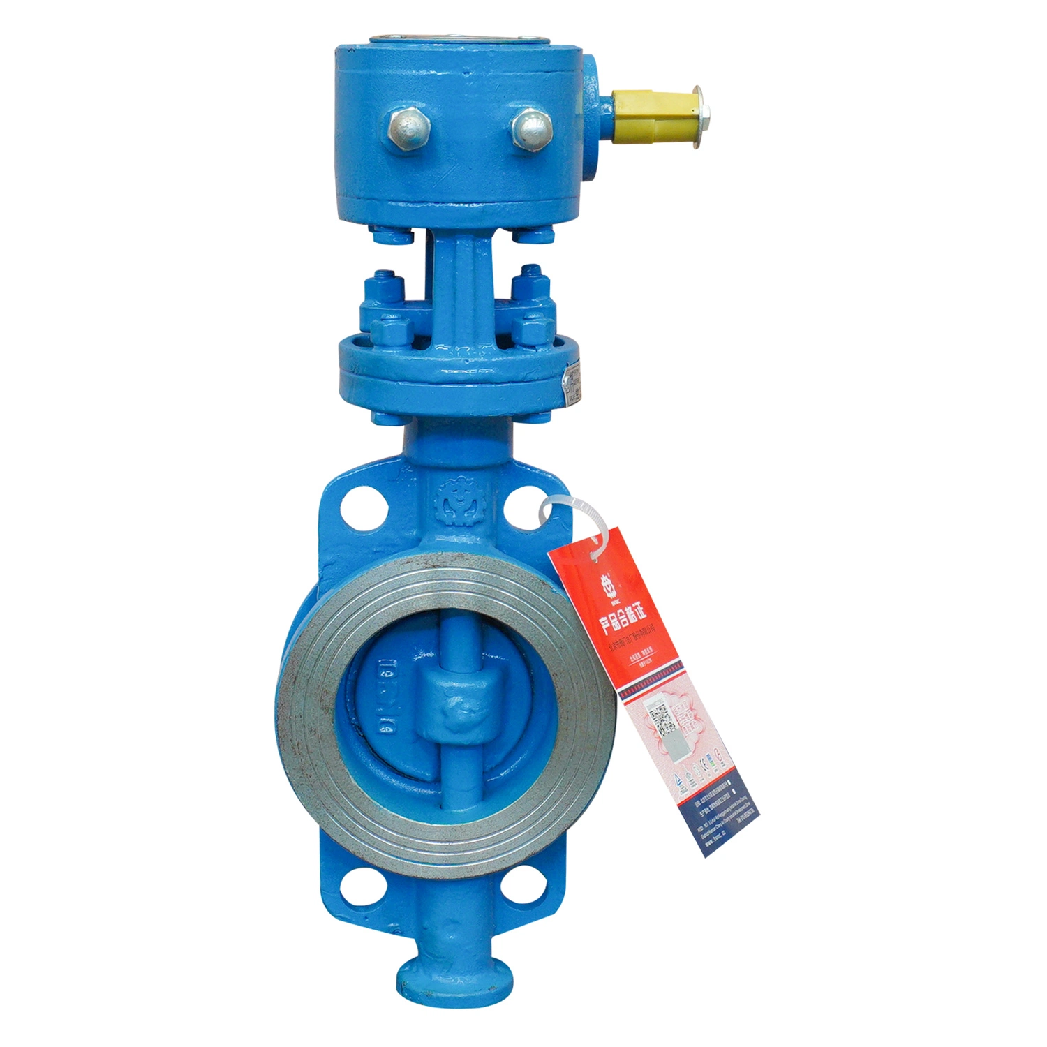 Gear Operated Ductile Iron EPDM Seat Flange End Butterfly Valve