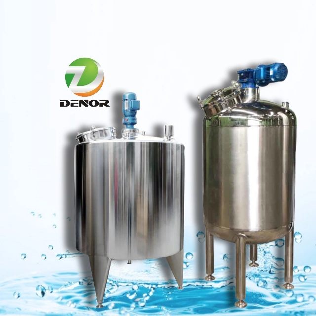 Pequeño Acero inoxidable líquidos químicos industriales tanque de mezcla, mezcla de aire y dispersión de detergente líquido Equipo de producción