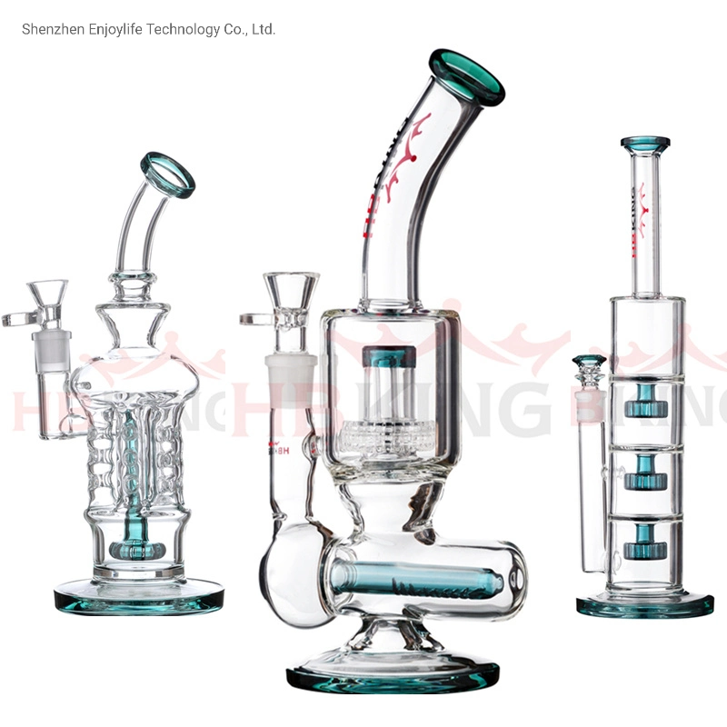 Hbking Popular Recycler Glass Water Pipes with Various Designs for Smoking