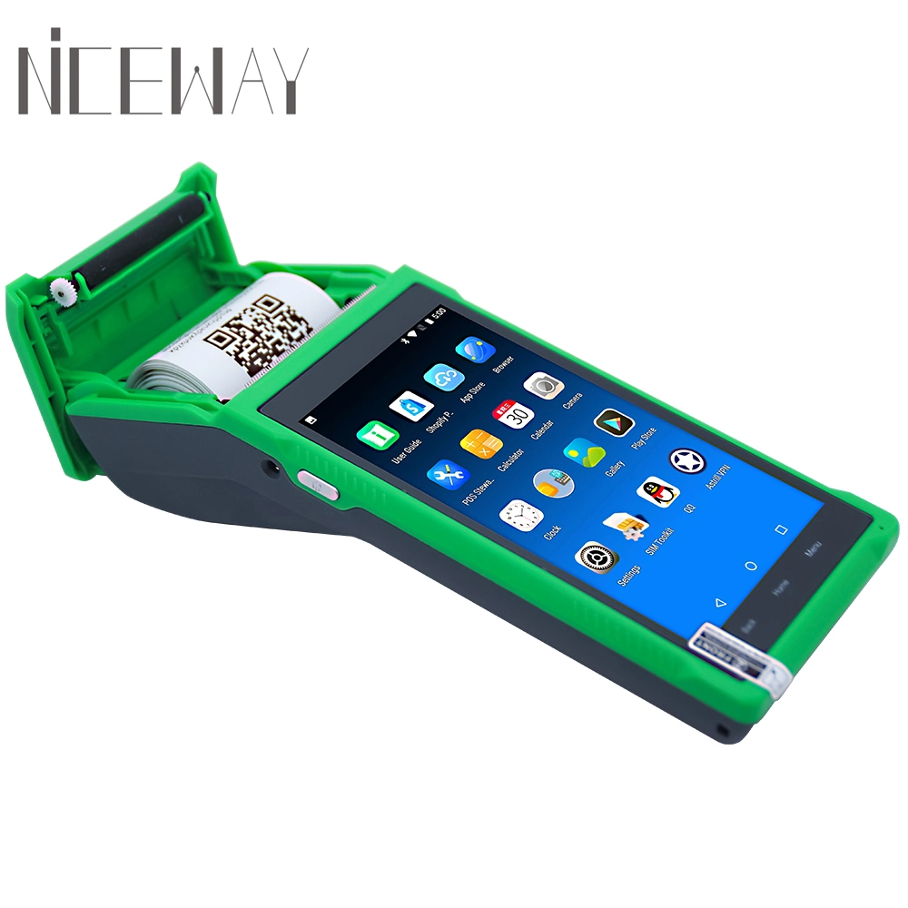 الجهاز المحمول باليد Android 8.1 All in One POS Terminal Machine مع الطابعة