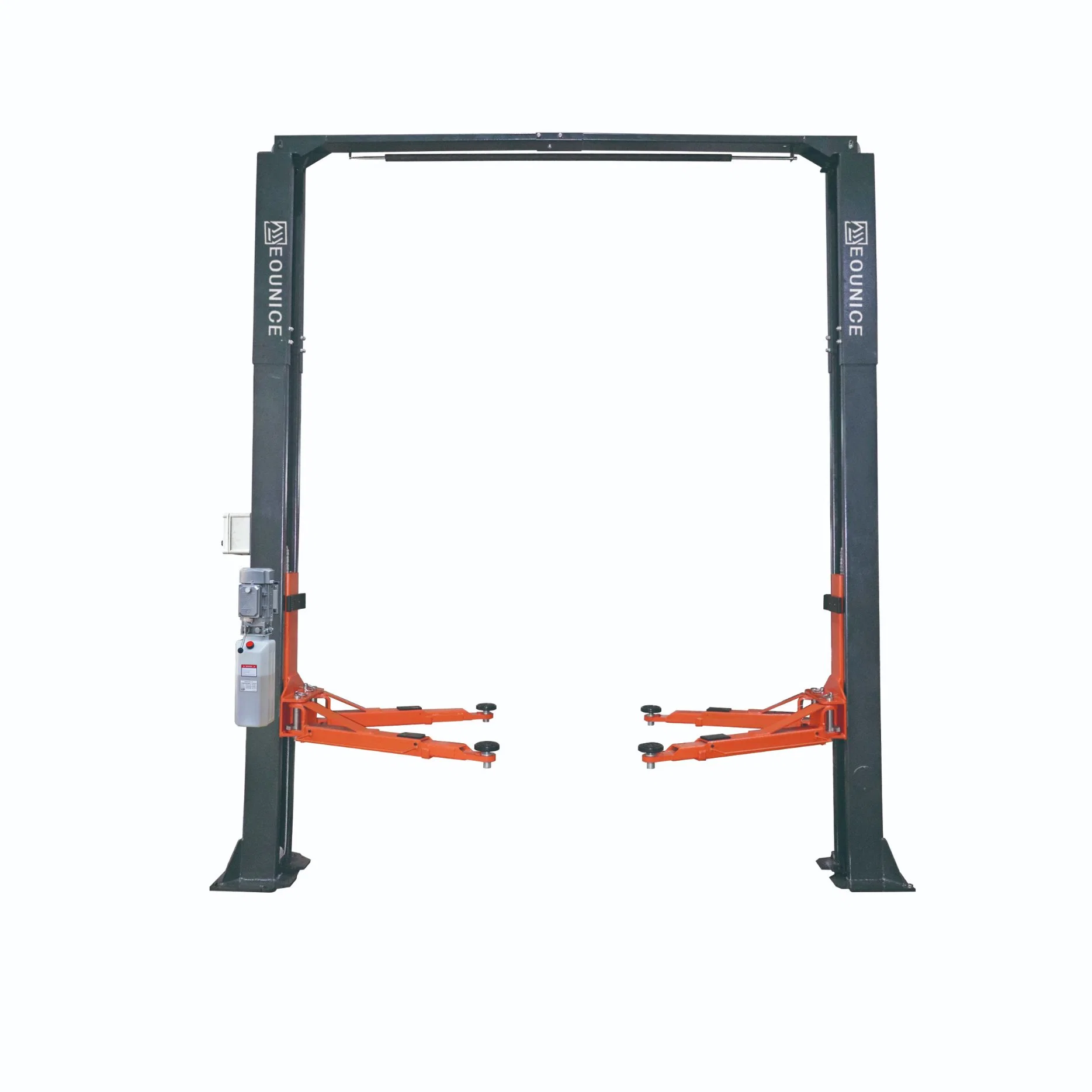 Ausrüstung Fahrzeuge Clear Floor Hoist Hydraulic Auto Zwei Post Auto Aufzug / Personenaufzug