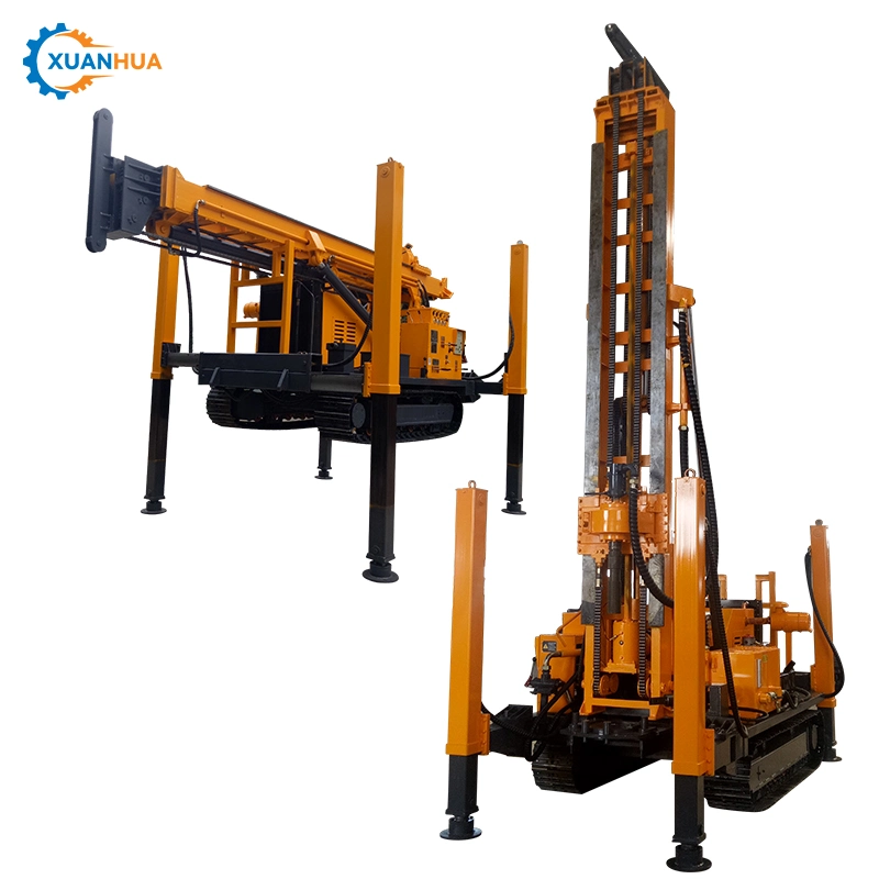 High Performance Truck Mounted DTH and Rotary Deep Water Well Drilling Machine