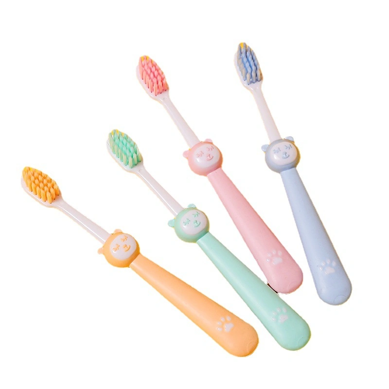 Best Selling Colorful Clean Teeth Kid Toothbrush with Cute Animal Pattern