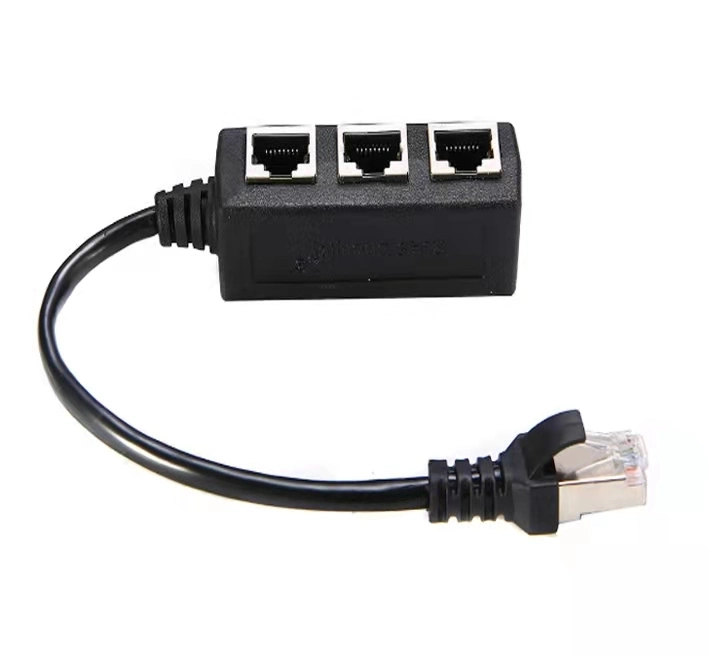 RJ45 1 Male to 3 Female Port LAN Ethernet Splitter Adapter Cable Network LAN Splitter Connector RJ45 1 to 3 Cable