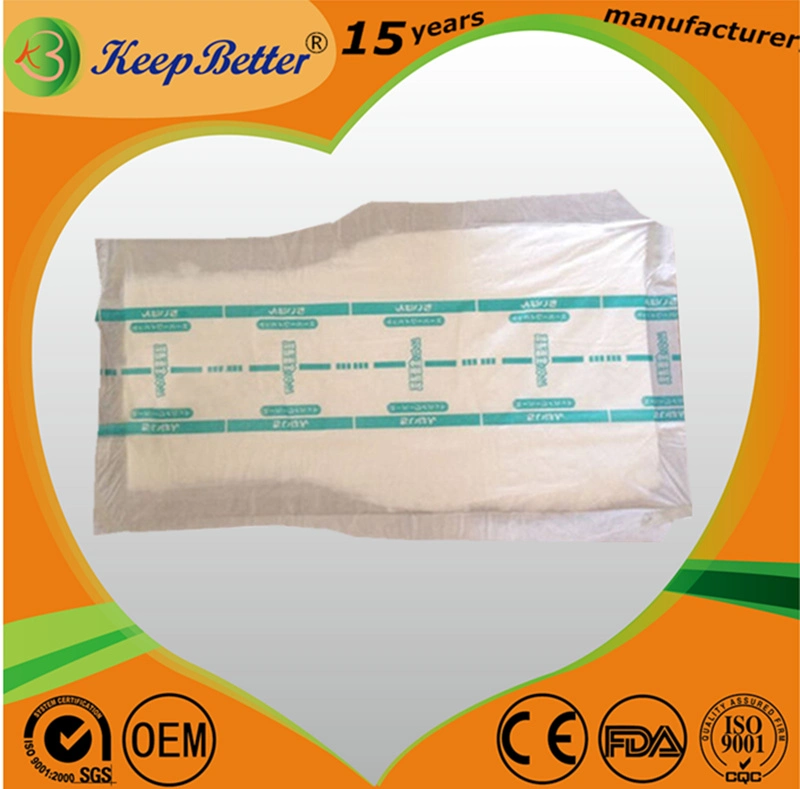 Breathable Hospital T Style Unisex Adult Diaper Inner Pad Bladder Control with Adhesive Tapes