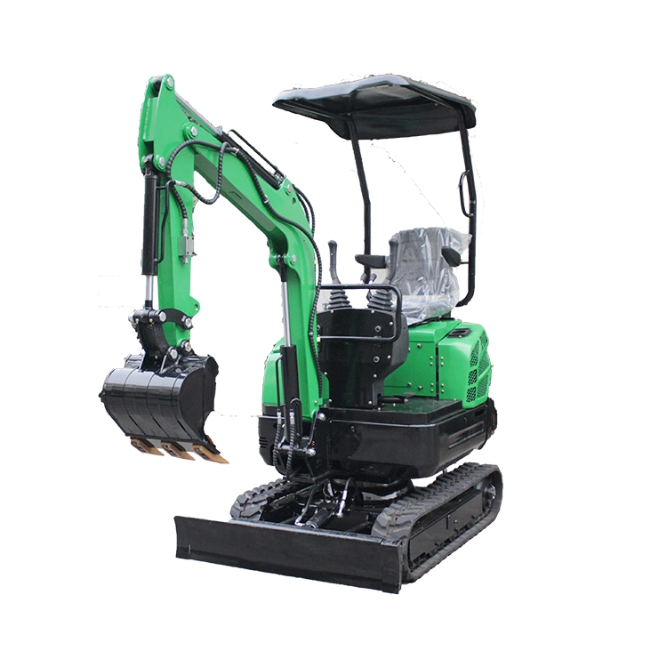 Hydraulic Pilot 1.7t Mini Excavator 1.8 10FT Dig Depth 1.5 Ton Excavator with Swing Boom