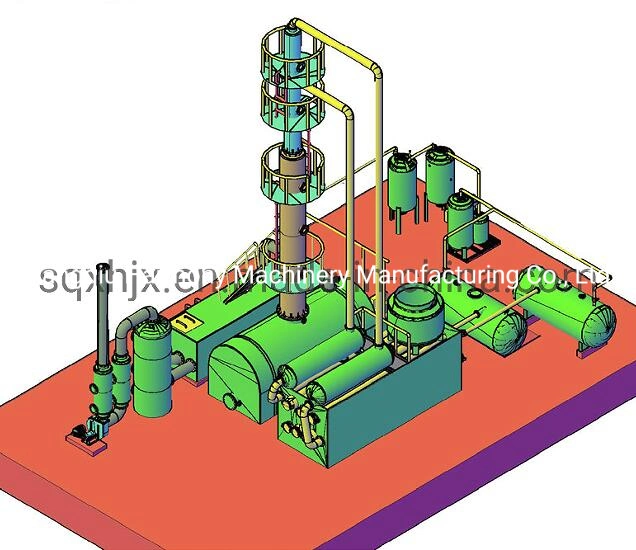 Waste Oil Distillation Refinery Machine 10tpd