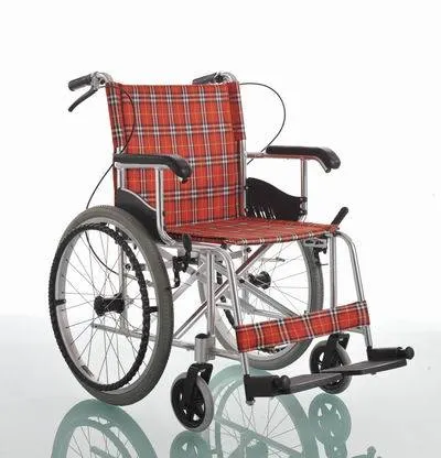 (MS-40A) fauteuil roulant manuel à repliage électrique et transport léger en aluminium