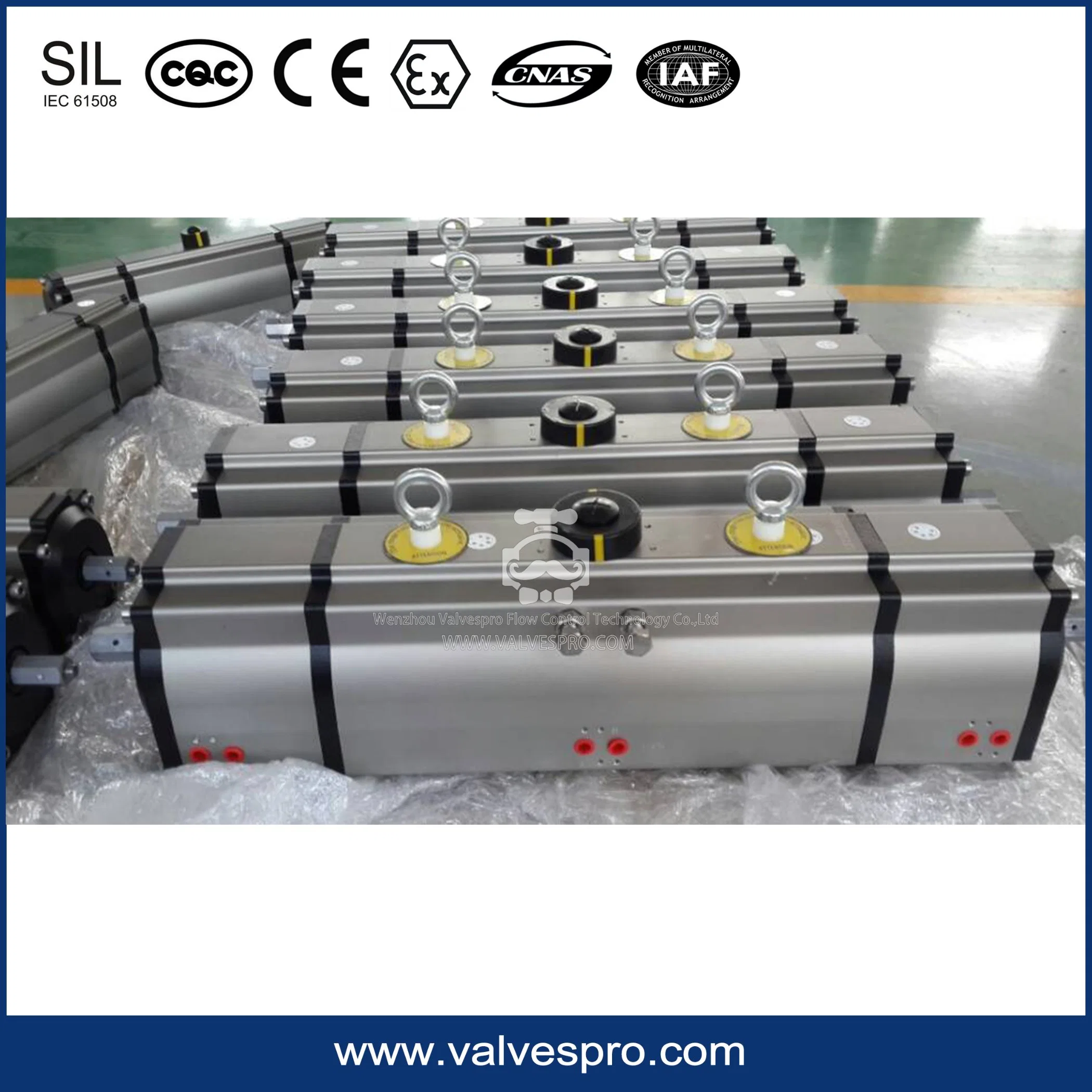 At140d Double Acting Pneumatic Actuator for Ball Valve with Handwheel