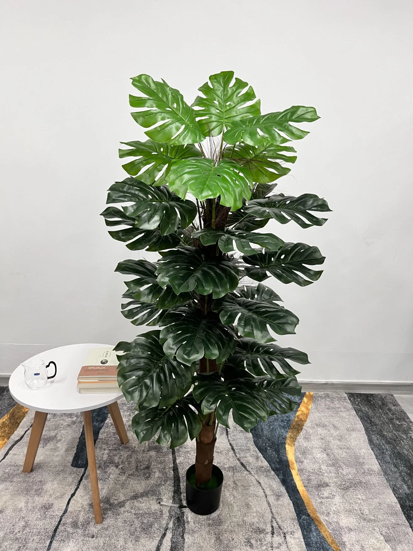 30 hojas de color verde se pueden personalizar, Artificial y decorativos árbol planta glande dorso