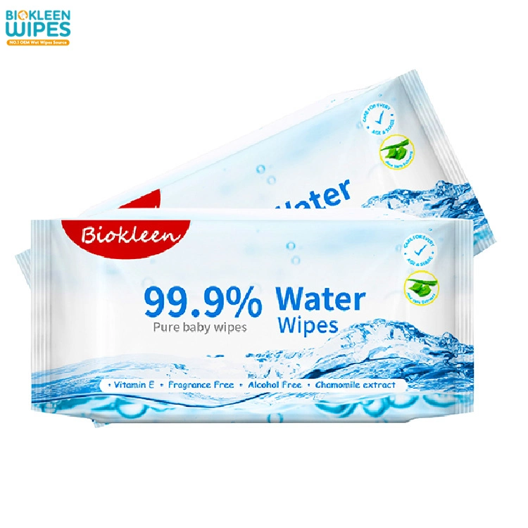 Китай Biokleen производитель 60Кт чувствительных Non-Woven малыша Waterwipes малыша новыми салфетками малышей 99,9 чистой воды в Азии/ЕС по водным ресурсам салфетки для новорожденных