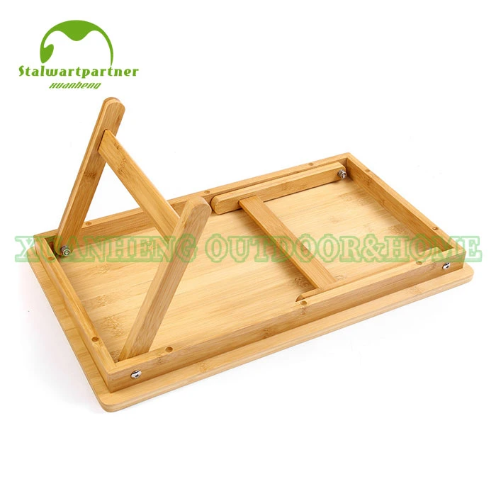 Naturally Bamboo Folding Bed Serving Tray with Legs