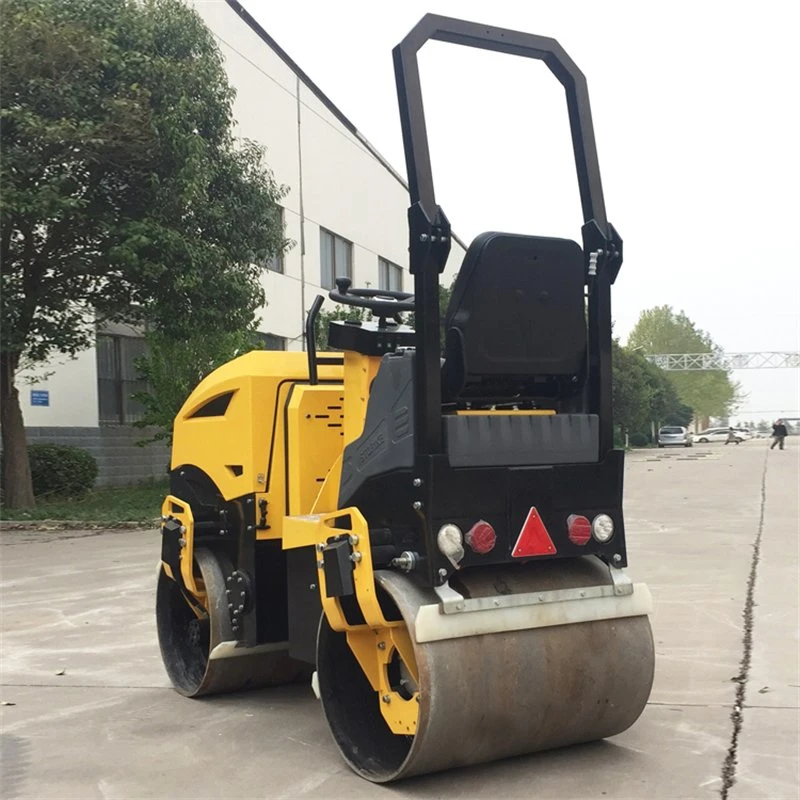 Vibratory Double Drum Road Roller Vibratory Ride on 1.5t