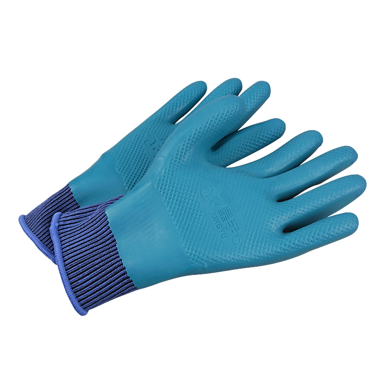 Guante de látex Eco-Natrue baratos Xingyu Guantes recubiertos/guantes de seguridad con gran agarre