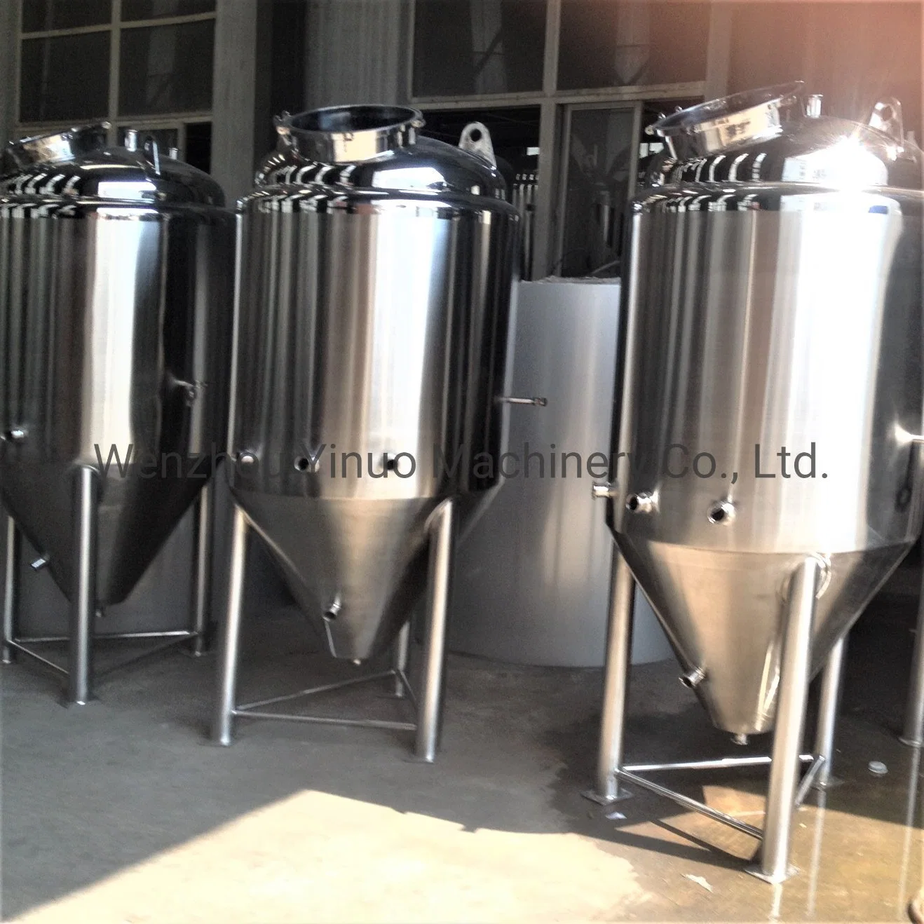 Stainless Steel Bright Double Jacket Conical Beer Fermentation Brewery Making Tank