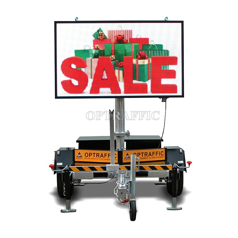 Opt23 Customizable LED Mobile Full Color Commercial Advertising Outdoor Screen Trailer P6 P8 P10 Display Board