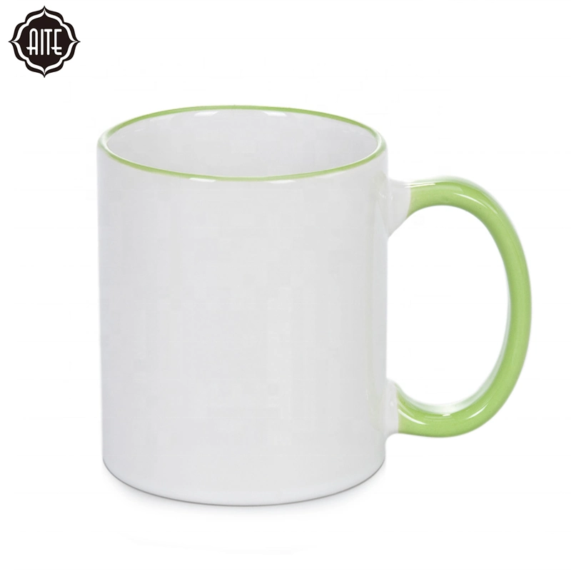 Tasse de thé café en céramique en porcelaine mug sublimation flans blanc